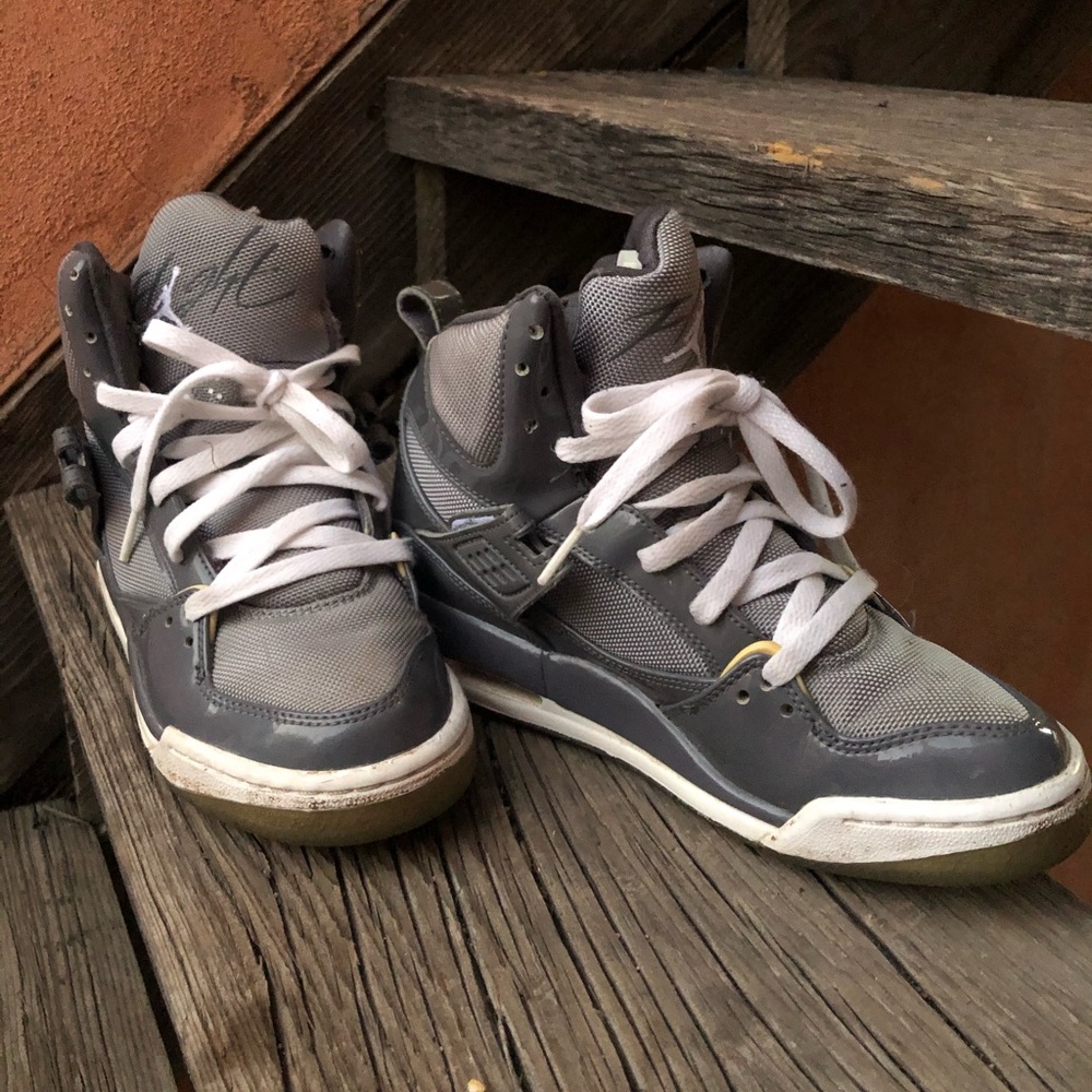 Grey and White Jordans